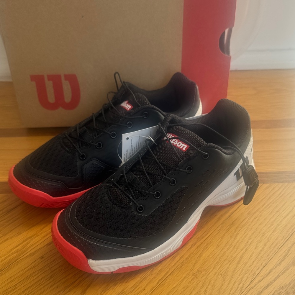 Wilson Black and Red Sports Sneakers